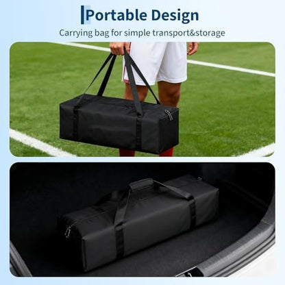 Portable Soccer Goal 6x4FT, Backyard Soccer Net and Frame, Foldable Pop Up Soccer Nets Training Equipment Suitable for Kids and Adults, Practice Training Goals, w/Carry Bag, Easy Setup