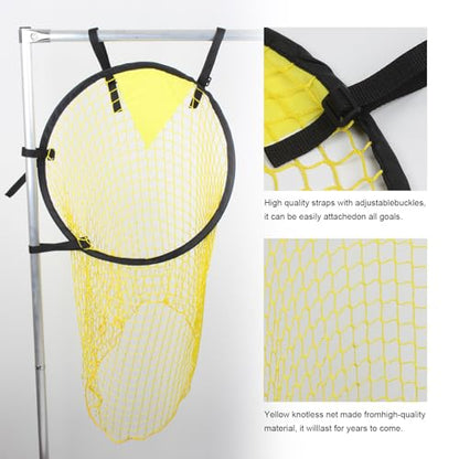 2 Pcs Top Bins Soccer Target with Carry Storage Bag, Soccer Training Net Corner Soccer Train Goal for Ball Football Shooting Accuracy Practice Equipment, Easy to Attach and Detach