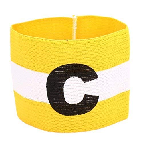 COMOK Football Soccer Elastic Captain Armband Basketball Player Bands for Kids and Youth, 3 Pack