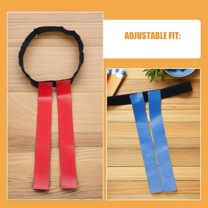 LIOOBO 4pcs Flag Football Belt: Kids Youth Rugby Waist Flags With Hook And Loop Fastener - Football Training Equipment For Parties Games And Sports Activities