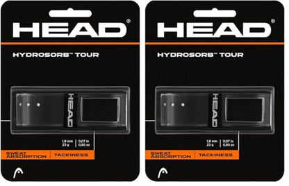 HEAD Hydrosorb Tour Replacement Grip - color: Black, size: One Size (Pack of 2)
