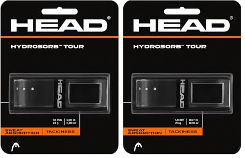 HEAD Hydrosorb Tour Replacement Grip - color: Black, size: One Size (Pack of 2)