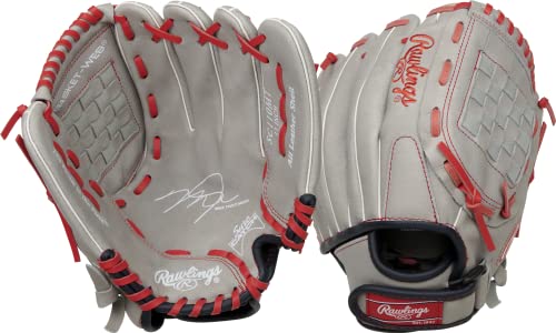 Rawlings | Sure Catch Baseball & Softball Glove | T-Ball, Youth & Adult Rec Models | Multiple Sizes & Styles - color: Mike Trout Model, size: 11" | Ages 7-9