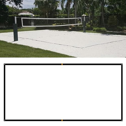 Regulable Volleyballs Boundaries Markers Includes Sand Anchors and Storage Net Bag Beach Volleyballs Boundaries Line Beach Sports Equipment