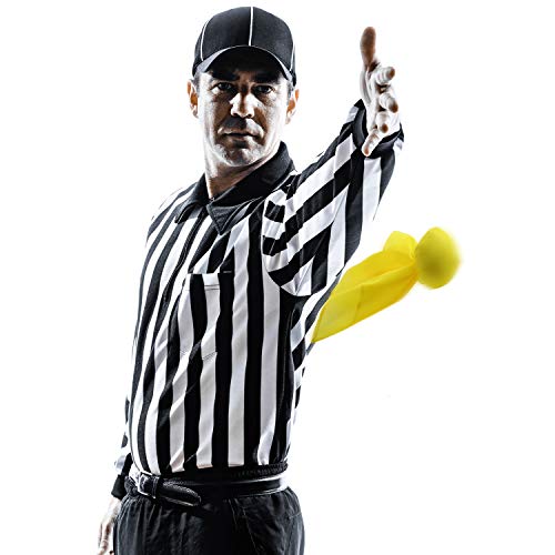 6 Pack Football Penalty Flags Tossing Flags Sports Fan Set Party Accessories for Football Theme(Yellow)