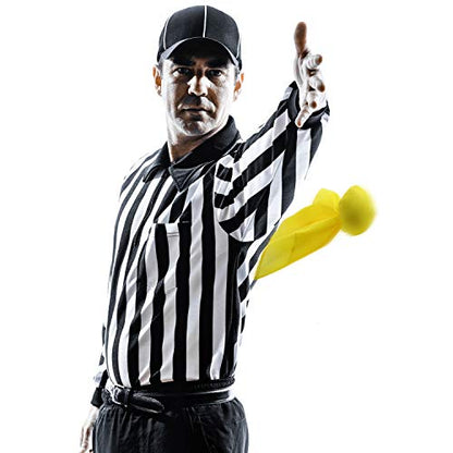 6 Pack Football Penalty Flags Tossing Flags Sports Fan Set Party Accessories for Football Theme(Yellow)