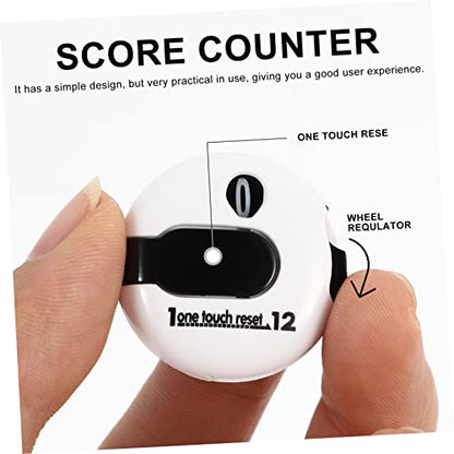 Portable Golf Score Keeper with Clip Lightweight Stroke Counter for Hats Gloves and Bags Durable Design for Easy