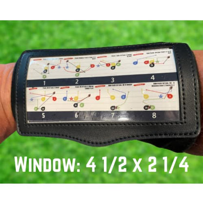 Youth Play Wristbands - Call Plays and Win Games - Flag or Tackle Football QB Coach - Playbook Wrist Bands Football Equipment (5 or 10 Packs) - size: 5 Pack