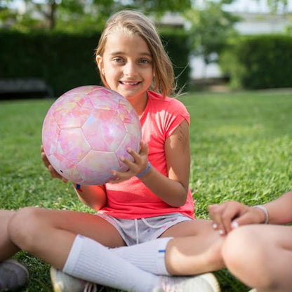 Soccer Ball Size 3/Size 4 for Kids, Premium TPU Toddler Soccer Balls Interactive Indoor Outdoor Sports Toys for Kid Children Boys Girls Teenager Schoolboys Birthday Gifts