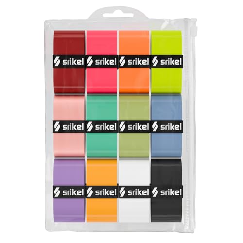 Pickleball Paddle Overgrip - Ultra Tacky & Non-Slip Soft Touch Pickleball Grip Tape for Pickleball Paddles, High Sweat Absorption, Shock-Absorbing & Durable Overgrip - color: Rainbow - 12 Pack