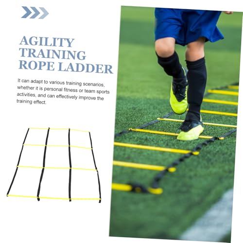Abaodam Foldable Agility Ladder Training Pad for Football Soccer Multifunctional Rope Ladder for Footwork Speed Drills and Sports Exercises Portable and Lightweight Go Training