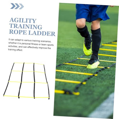 Abaodam Foldable Agility Ladder Training Pad for Football Soccer Multifunctional Rope Ladder for Footwork Speed Drills and Sports Exercises Portable and Lightweight Go Training