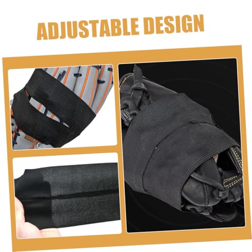 Hemoton 4pcs Baseball Glove Laces Elastic Polyester Glove Straps for Catcher Padding