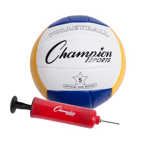 Champion Sports Outdoor Game Sets – Volleyball, Badminton, Tetherball, Bocce & Croquet