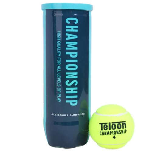 Teloon Championship Tennis Balls - Extra Duty - Regular Duty Felt Pressurized Tennis Balls - color: 1 Can , 3 Balls