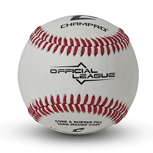 Champro 6 Gallon Bucket with 30 CBB-200 Baseballs and Drink Can Sleeve