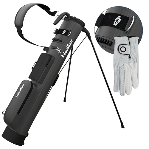 NovaTour Par 3 Golf Bag, Ultra Lightweight, Small Golf Bag for Par 3 and Executive Courses - color: Steel Grey