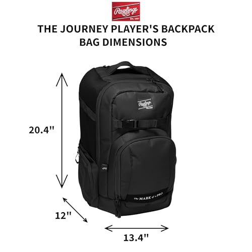 Rawlings | The Journey Player's Backpack Equipment Bag | Baseball/Softball | Multiple Colors - color: Navy