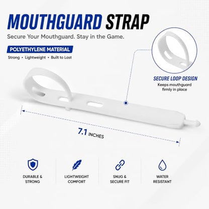Football Mouth Guard with Strap, Breathable MouthGuard for Youth and Adults, Teeth and Lip Protector