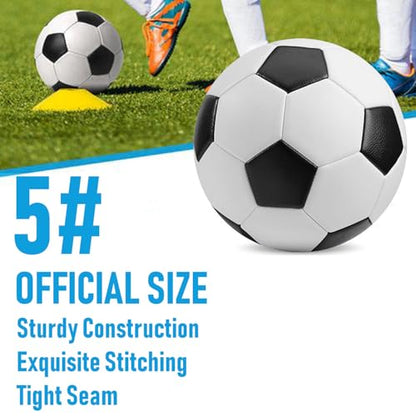 6-Pack Christian Charity Donation Soccer Balls with Pump, Sizes 5/4/3, Deflated Bulk Set for Samaritan's Purse Operation Christmas - size: Size 5