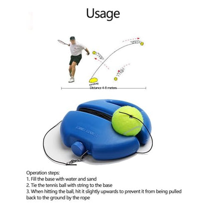 Tennis Trainer Rebounds Ball Set Self-Practice Rebounds Trainer Portable Training Equipment Single Training Equipment for Self-Pracitce