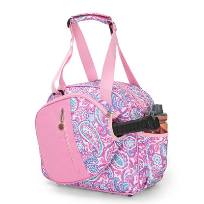 Pickleball Bag – Durable 600D Oxford Nylon, Fits 2 Paddles, Shoes, Water Bottles – Lightweight Pickleball Backpack with 3 Pockets & Smooth Zippers for Men & Women