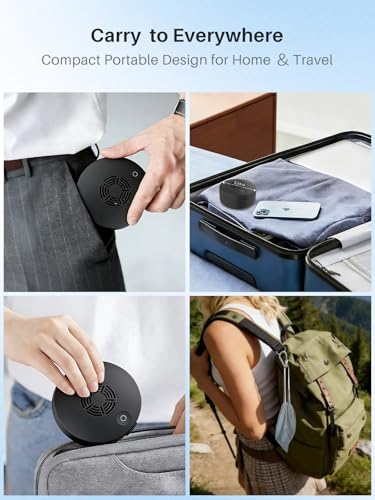 UV Retainer Case with Fan, UVC Retainer Cleaner, Aligner Case Includes Vent Holes and Mirror, Portable Retainer Holder Box for Mouth Guard, Aligners, Night Guard, Black - color: Black