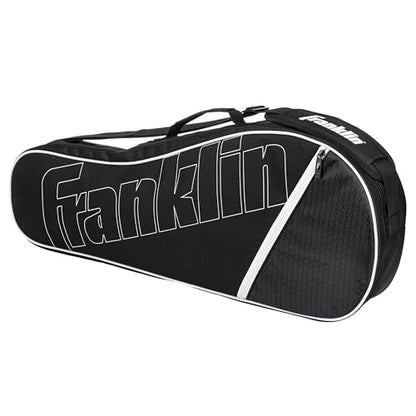 Franklin Sports Tennis Racket Bag - Tennis Shoulder Bag for Men + Women - Holds (4) Rackets + Equipment for Practice + Matches - Travel + Storage Case with Fence Hook