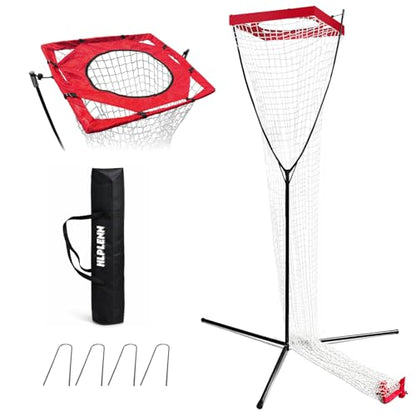 Volleyball Setter Trainer Net, Adjustable Height 7-12 FT & Angle, Setting Trainer for Indoor Outdoor Practice, Portable Volleyball Setting Net for Serving, Spiking & Setting