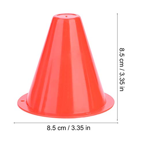 10pcs Football Cones Training Traffic Cones for Training Football(Red)
