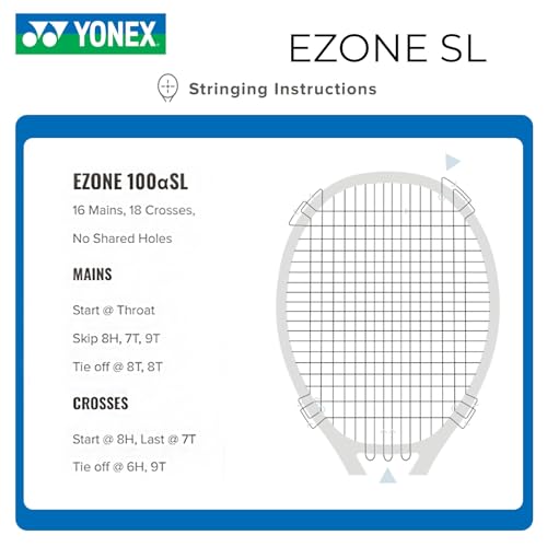YONEX EZONE SL Blast Blue Tennis Racquet - Superlightweight Recreational Pre-Strung All-Graphite Racket for Junior Players, Grip: 1 - size: Grip Size - 1