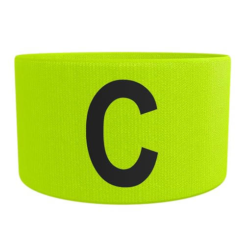 Great Call Athletics Captain Arm Bands 8 Pack Soccer Lacrosse Football Armbands Adjustable Adult Youth Captains Arms Color - color: Yellow