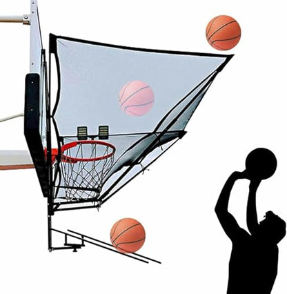 Hanging Basketball Return，Basketball Shot Returner System, Basketball Shooting Rebounder for Hoop, Basketball Return Net Attachment, Basketball Practice Aid Equipment-1