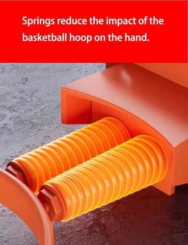 Basketball Rim Replacement with Wall Mount Hoop – Heavy Duty, Indoor/Outdoor, Shock Absorbing, Portable, Pro Level for Home & School