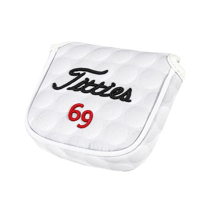 Funny Golf Head Covers - Barrel Style Driver Headcover, Fairway Wood 3 Wood and Hybrid, Putter Covers for Blade and Mallet with 3D Raised Embroidery - Unique Golf Gift & Accessories - size: MALLET