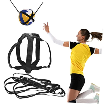 BESTonZON 1Set Volleyball Trainer Strap Adjustable Spike Training Tool for Practice for Serving Hitting and Jumping Skills Development Durable Volleyball