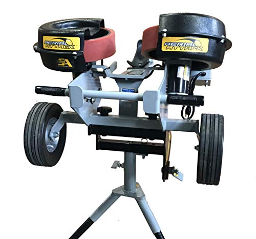 Sports Attack Aerial Attack Football Passing Machine – Professional Football Training Machine for Passing, Receiving, Punt Return & Team Practice - AC Model