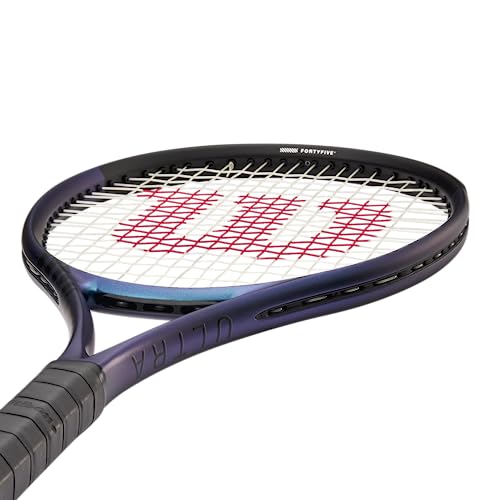 WILSON Ultra 100 V4 Tennis Racket (Unstrung) (4 1/8 inch), Blue
