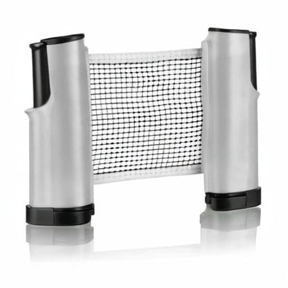 Hipiwe Retractable Table Tennis Net Replacement, Ping Pong Net and Post with PVC Storage Bag, 6 Feet(1.8M, Fits Tables Up to 2.0 inch 5.0 cm - color: Grey