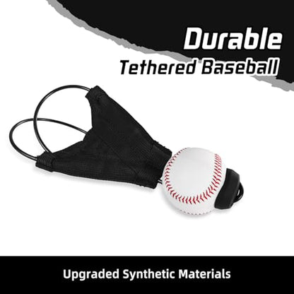 Batting Swing Trainer for Baseball and Softball, Portable Baseball Hitting Trainer, Solo Training Equipment for Beginners to Pros, Easy to Setup