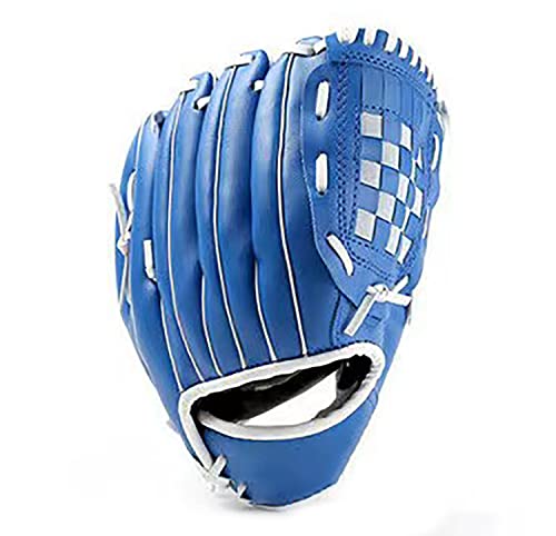 Baseball Gloves, Softball Gloves, Catcher Gloves,Suitable for Youth/Adult and Beginner Outdoor Sports Training[Right Hand Throw] - color: Blue, size: 9.5