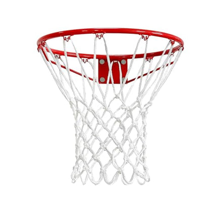 Basketball Net Replacement – Heavy Duty All-Weather Anti-Whip Basketball Hoop Net, 12 Loops, Fits Standard Indoor & Outdoor Rims,Basketball Accessories, Rim Not Included - size: 1 PC, style: white