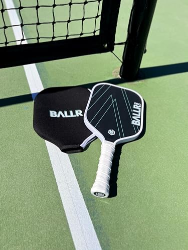 BALLR Pro Pickleball Paddle with T700 Carbon Fiber Surface for Increased Spin and Control - USAPA Approved