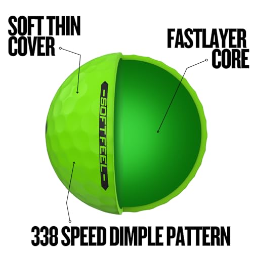 Srixon Soft Feel Golf Balls - color: Brite Green, style: Softfeel 14