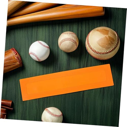 Toddmomy 2pcs Portable Baseball Training Flat Markers Orange Rectangular Boundary Spots Soccer Court Agility Line Markers for Gym Floor Baseball Coaching Equipment