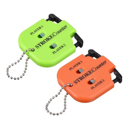Golf Score Indicator, Stroke Counter Clicker Portable Handy Count Shot Keeper with Key Chain for Golfer Training