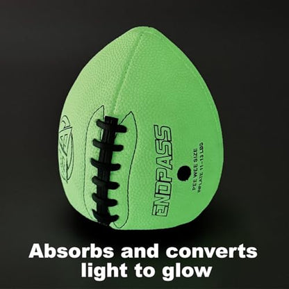 Pass and Catch Absorbing Light Glow in The Dark Pass Back Football Training Practice Equipment for Youth Ball Handling Shooting Skill Improving Supplies