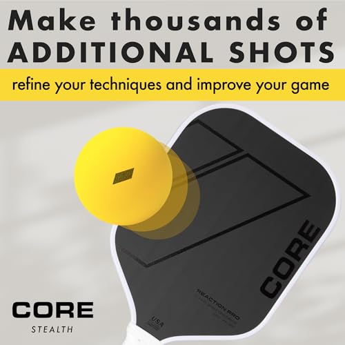 CORE Stealth Quiet Pickleball Balls - Foam Pickleball Balls for Indoor & Outdoor Play - Noise Reducing & High Performance - HOA Approved (Set of 3)