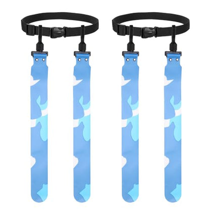 Flag Football, Adjustable Flag Football Belts with Belt and Flags Easy Tear Away - color: Camouflage Blue