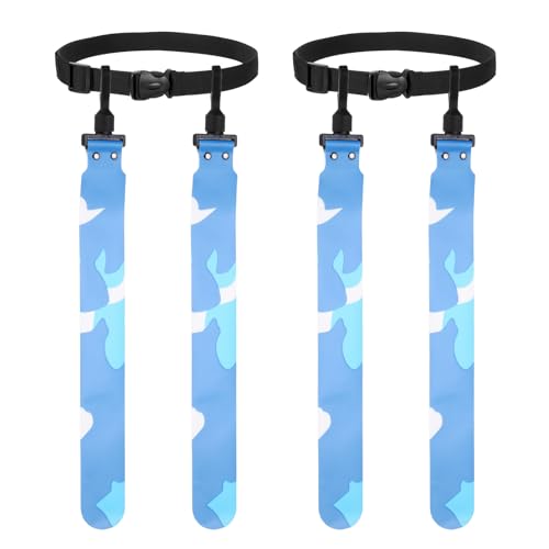 Flag Football, Adjustable Flag Football Belts with Belt and Flags Easy Tear Away - color: Camouflage Blue